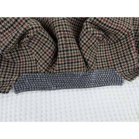 J.Crew Regent houndstooth jewel embellished collar blazer sz 8 - Picture 6 of 16